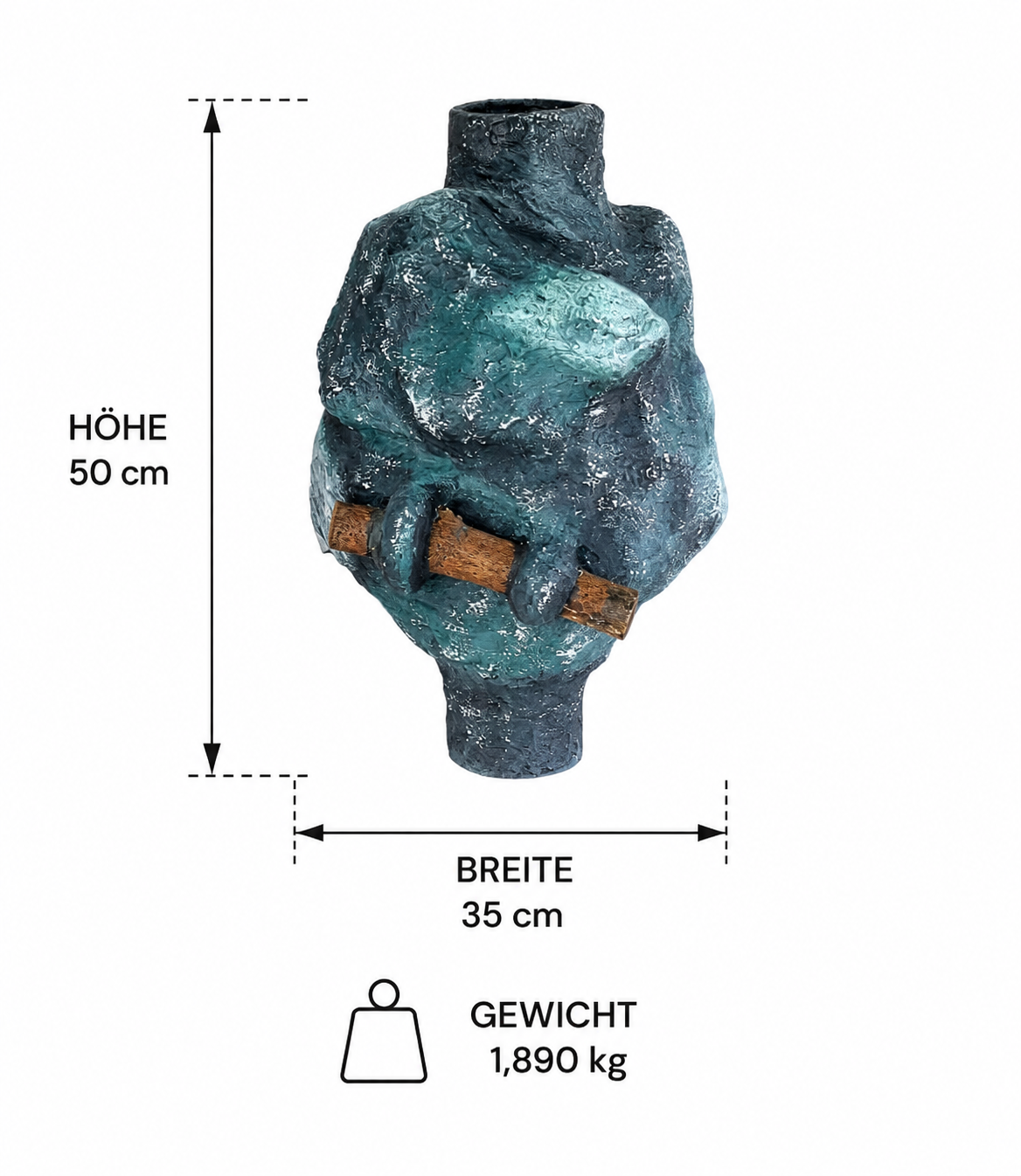 Skulpturale Vase ANCRA