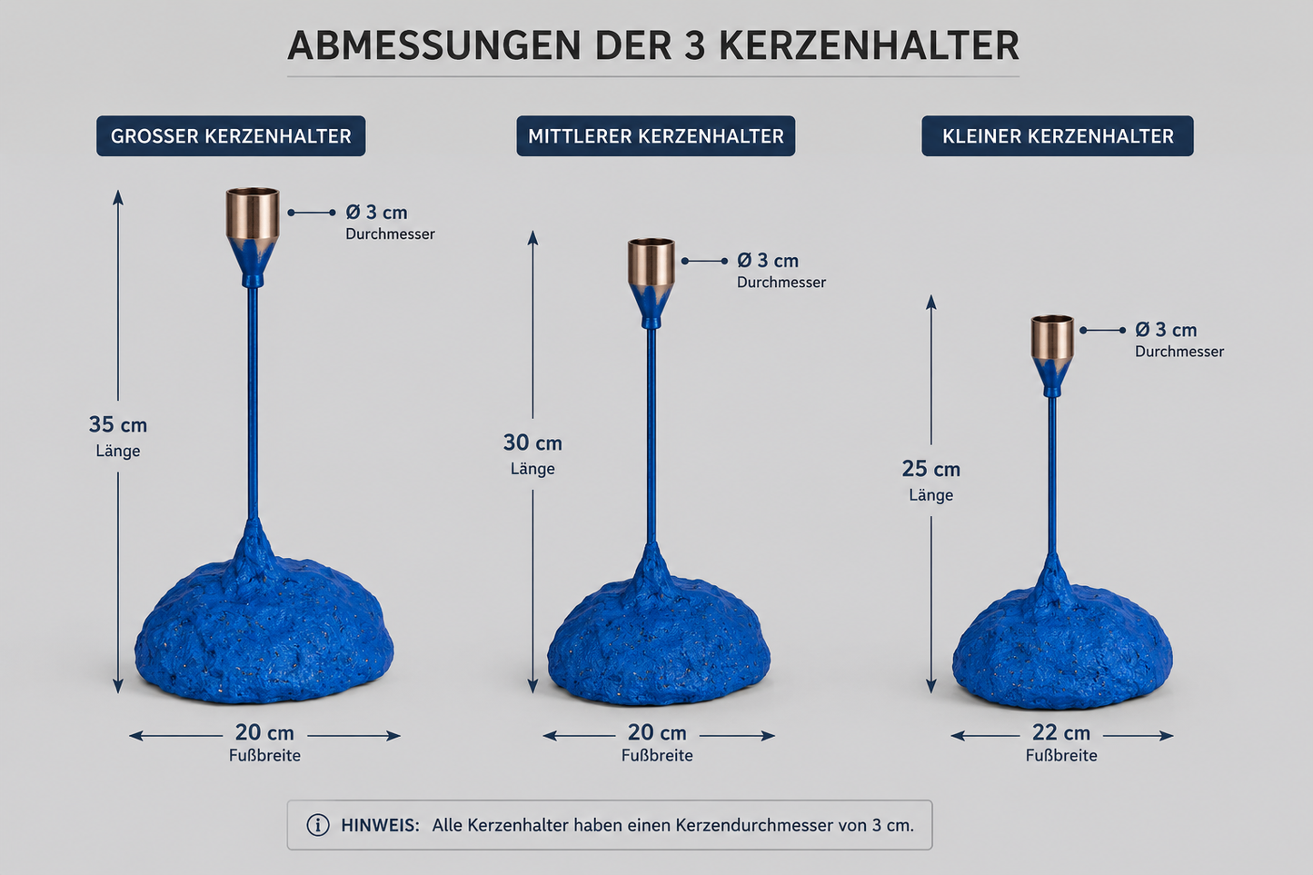Kerzenhalter-Set NEREO