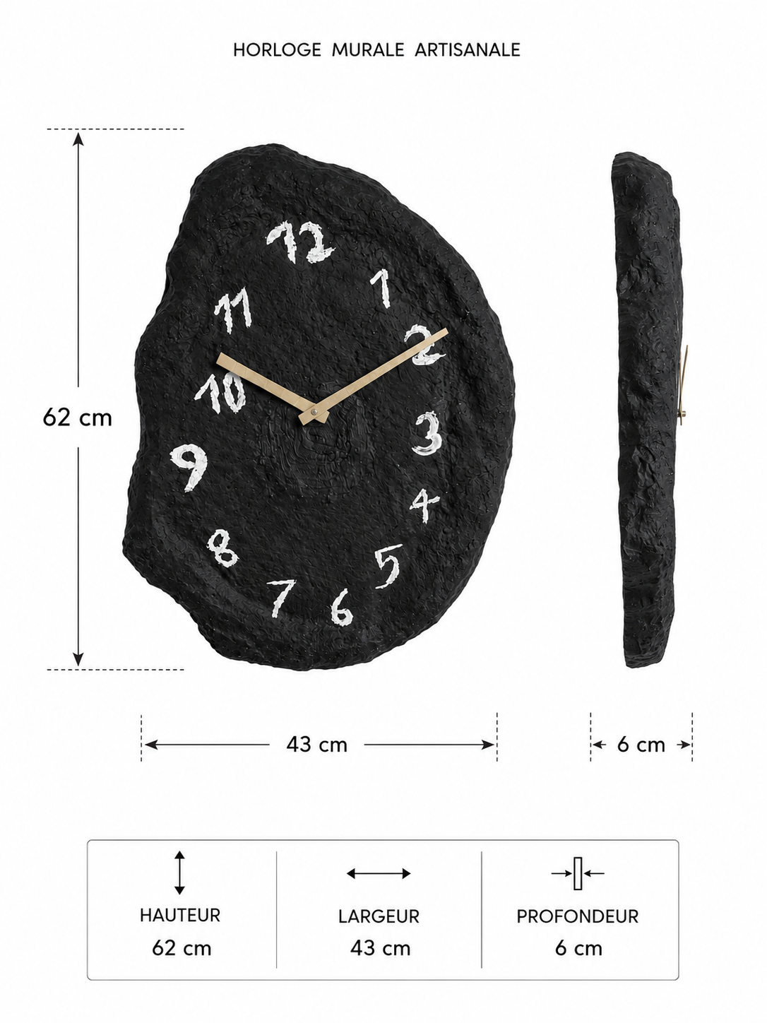 Skulpturale Wanduhr – Die Zeit des Inneren