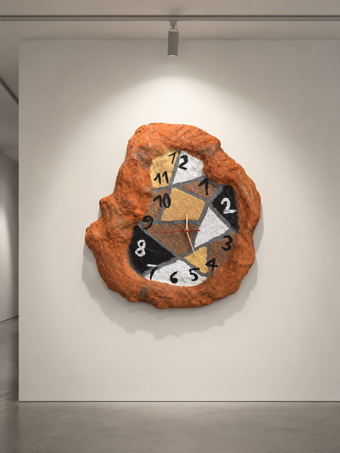 Skulpturale Wanduhr MOSAÏK