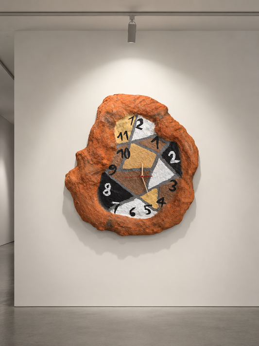 Skulpturale Wanduhr MOSAÏK