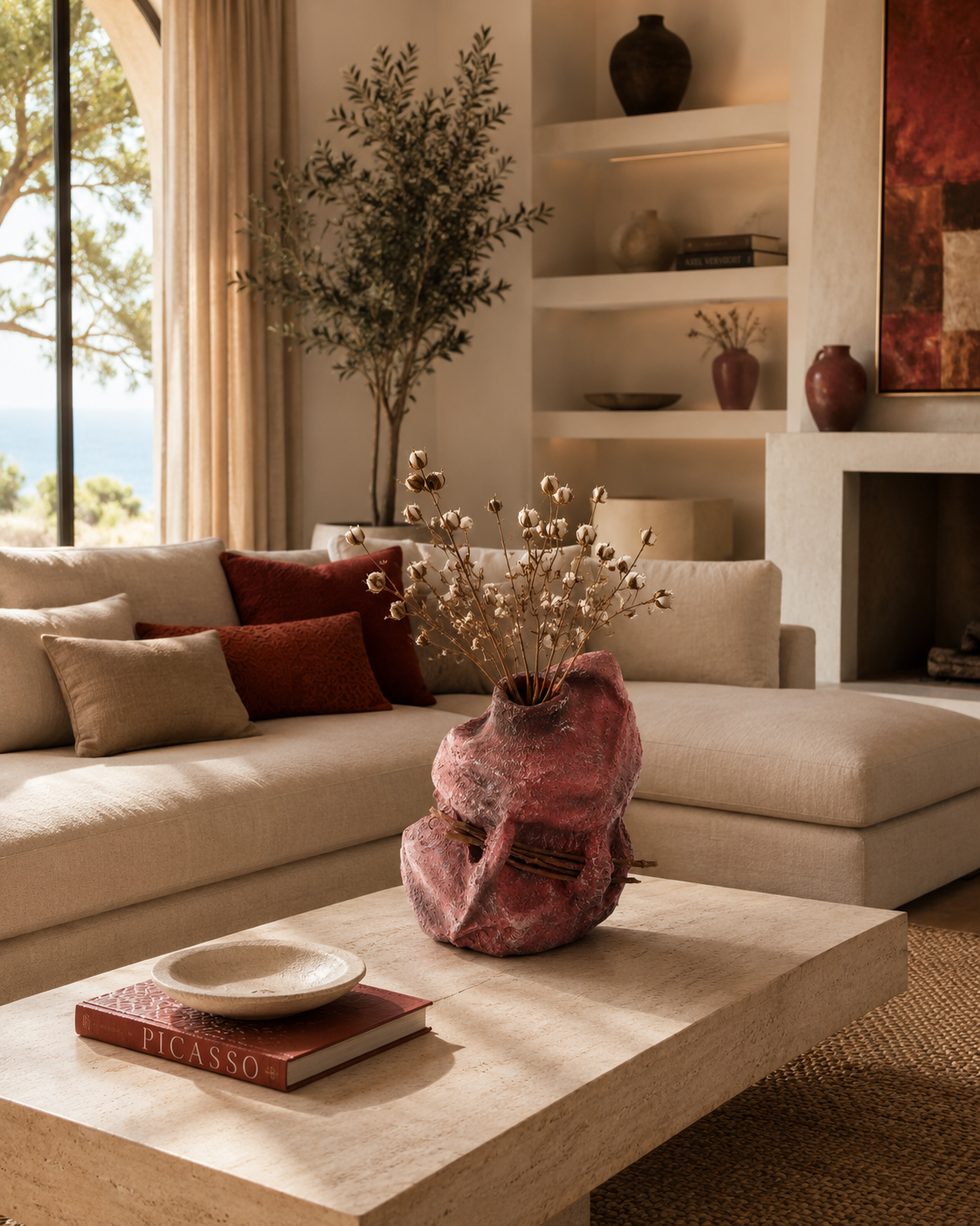 Skulpturale Vase RUBRA