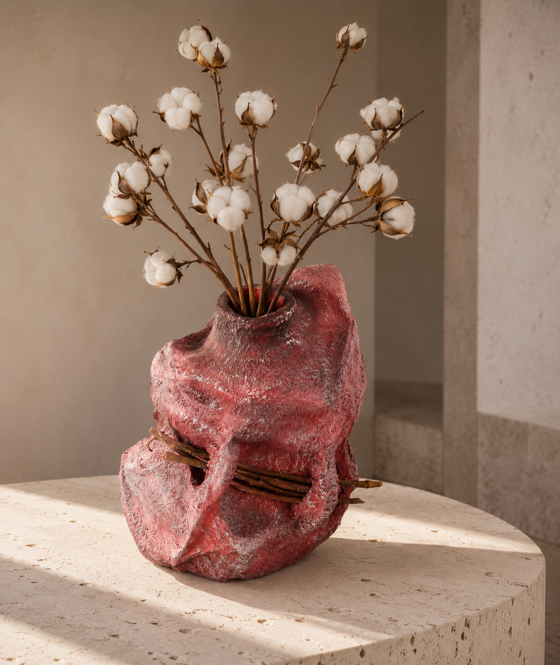 Skulpturale Vase RUBRA