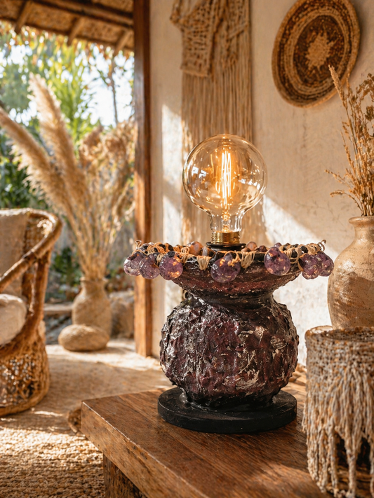 AMETHYS – Skulpturale Tischlampe | Inspiriert vom Amethyst