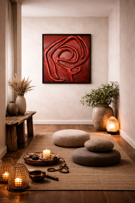 INNERE GEBURT | Skulpturales Wandkunstwerk