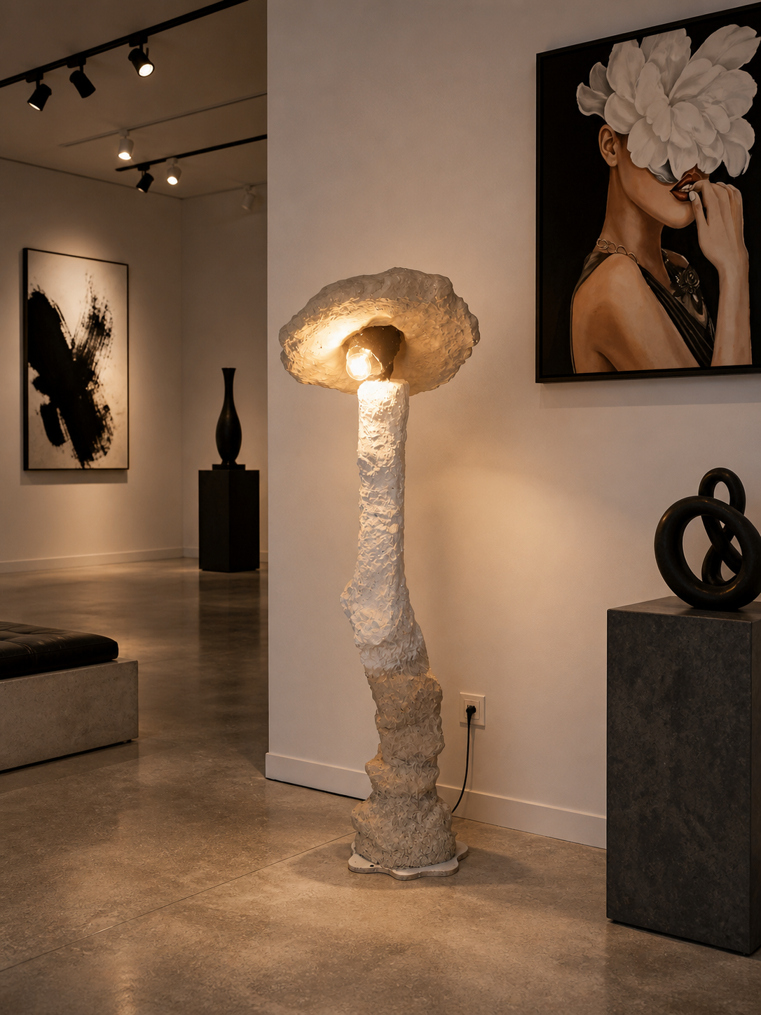 ELORA — Skulpturale Stehlampe | Das eigene Licht tragen