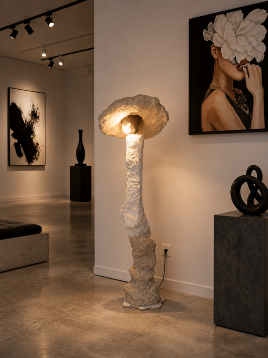 ELORA — Skulpturale Stehlampe | Das eigene Licht tragen