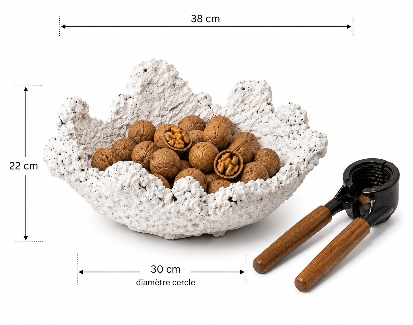 Skulpturale Dekoschale – TERRA BIANCA