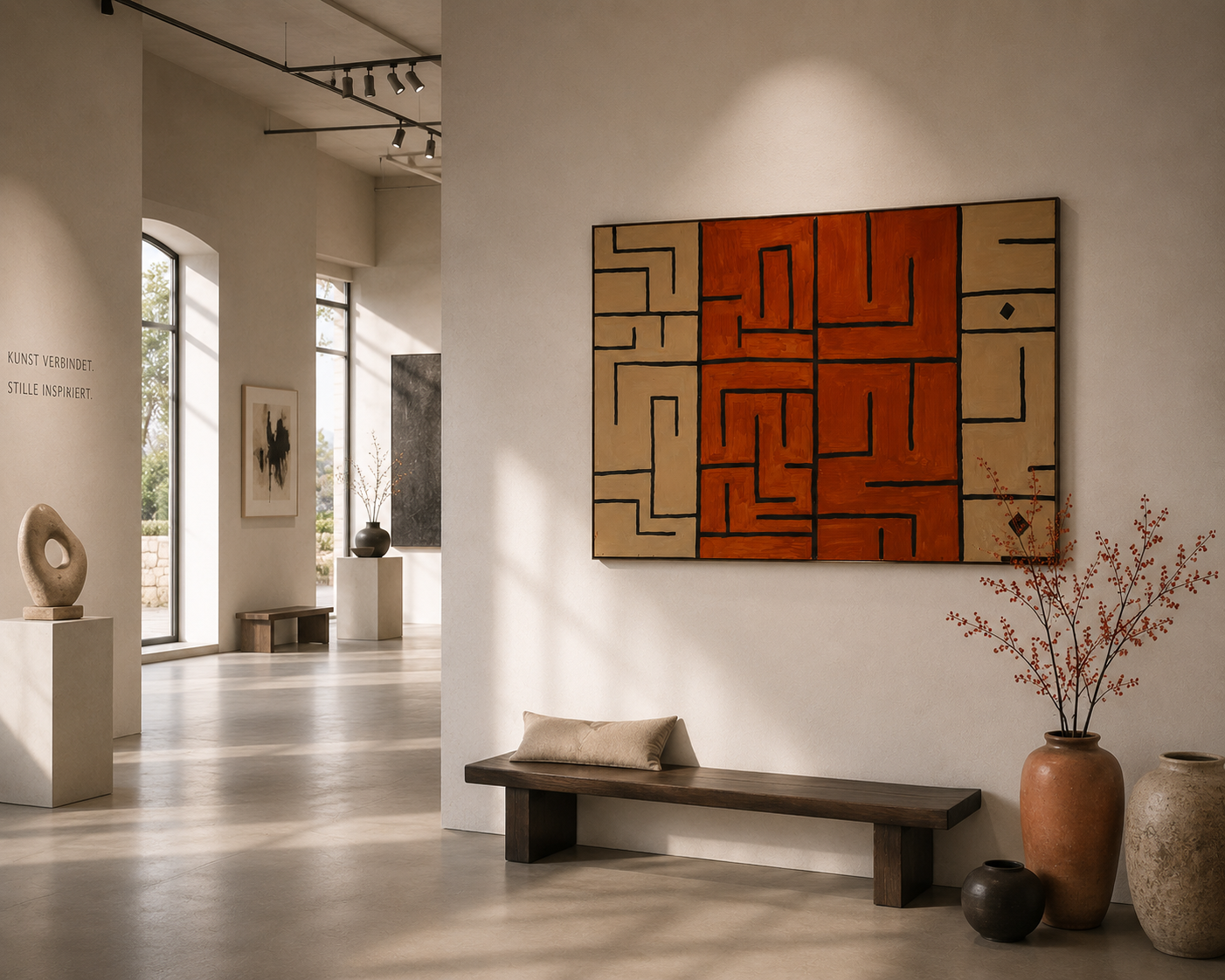 MAZEA – Skulpturales Wandkunstwerk