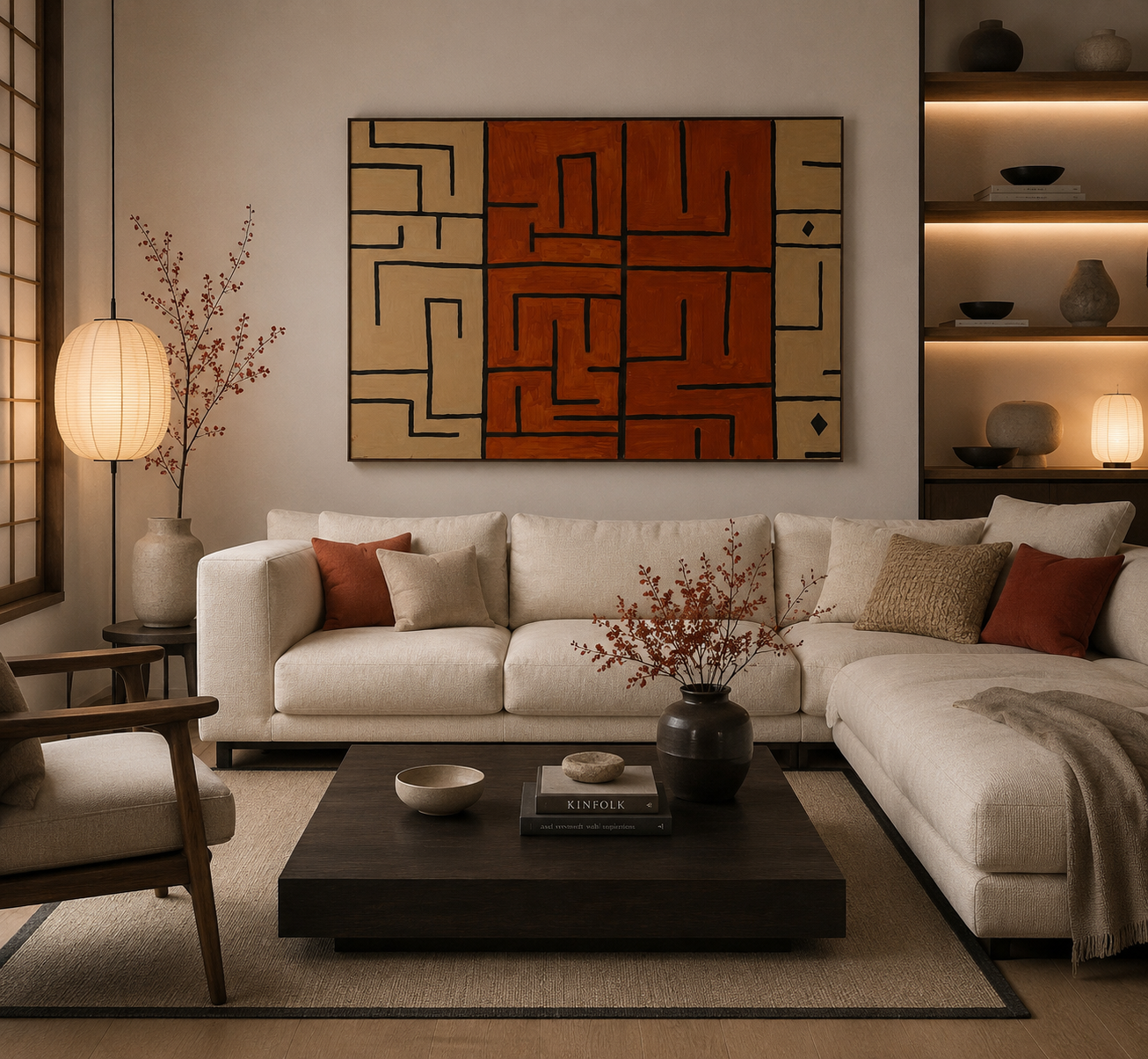 MAZEA – Skulpturales Wandkunstwerk