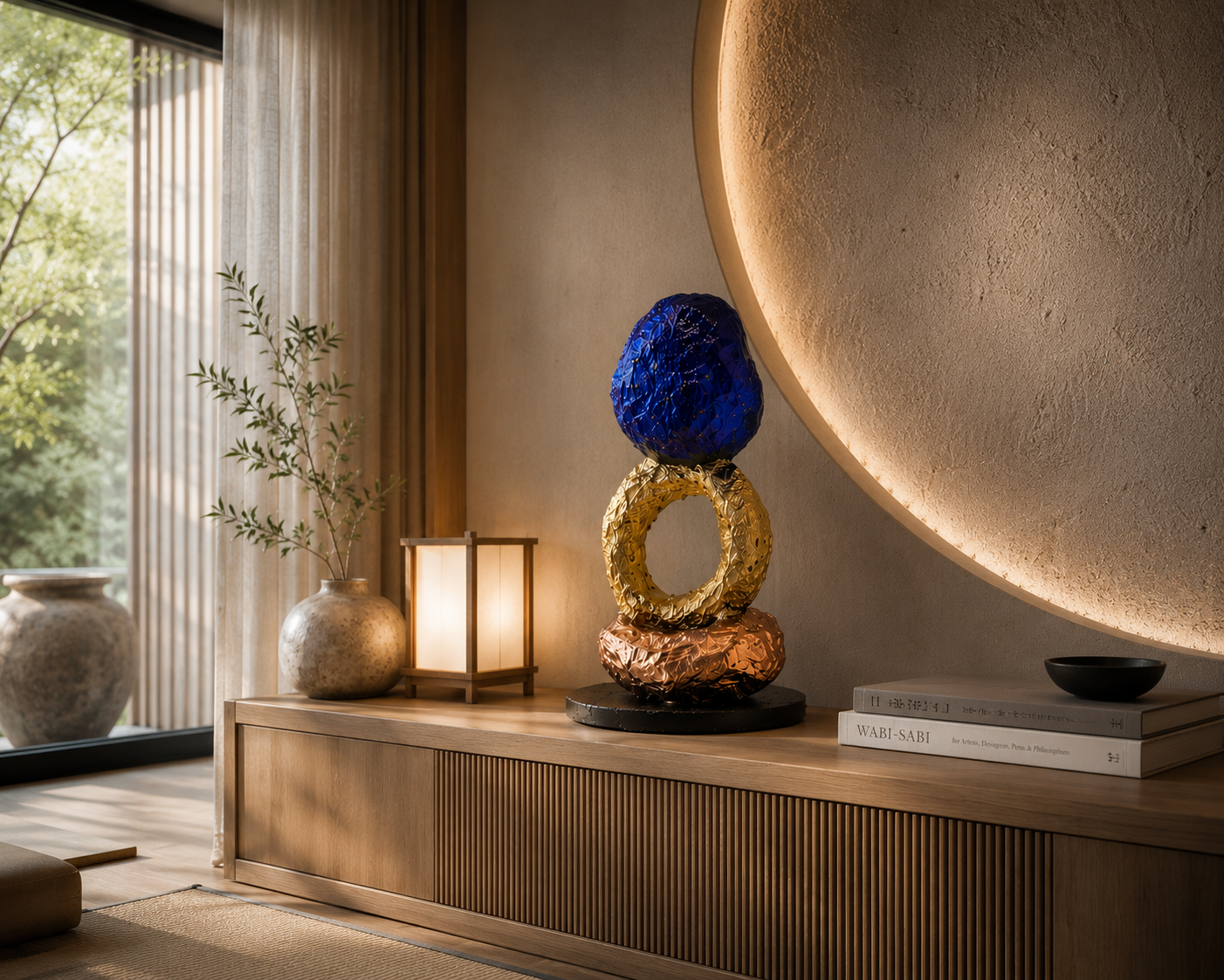 AXIS — Meditative Skulptur der inneren Balance