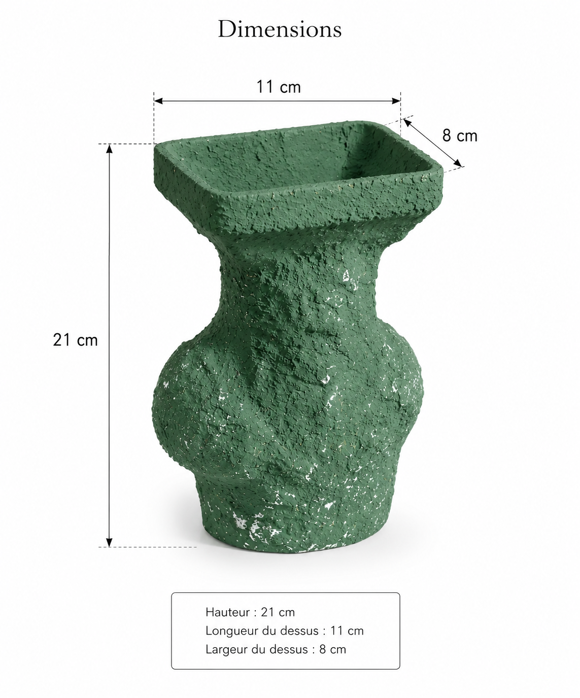 Moosform — Skulpturale Mini-Vase