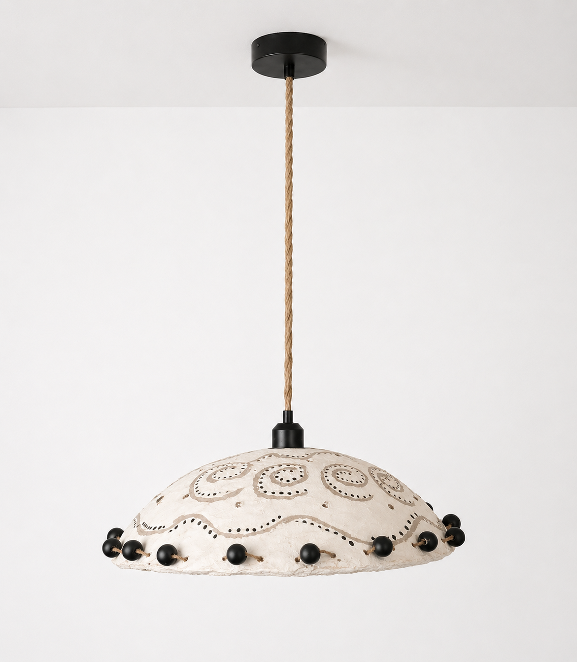 Lumière du foyer — Skulpturale Hängeleuchte