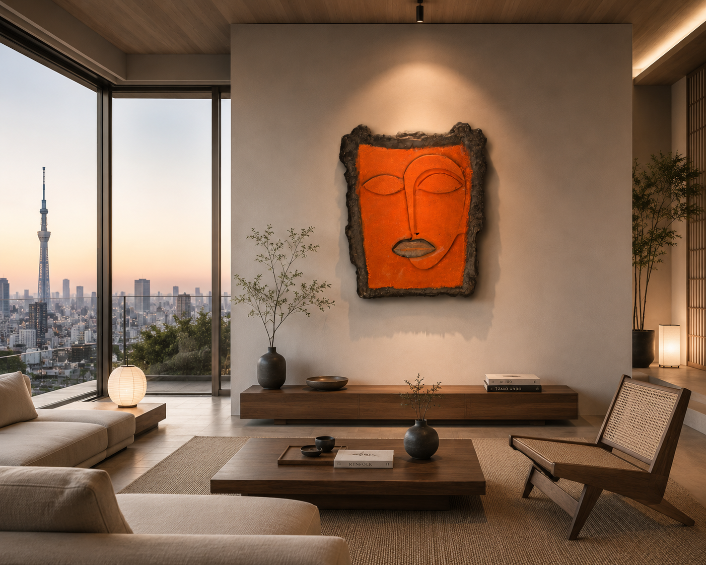 Künstlerische Wandmaske TERRA