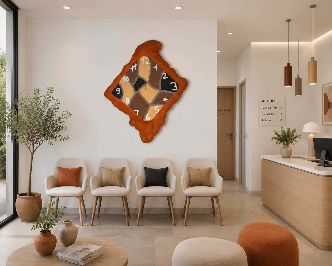 Design-Wanduhr DIALOG