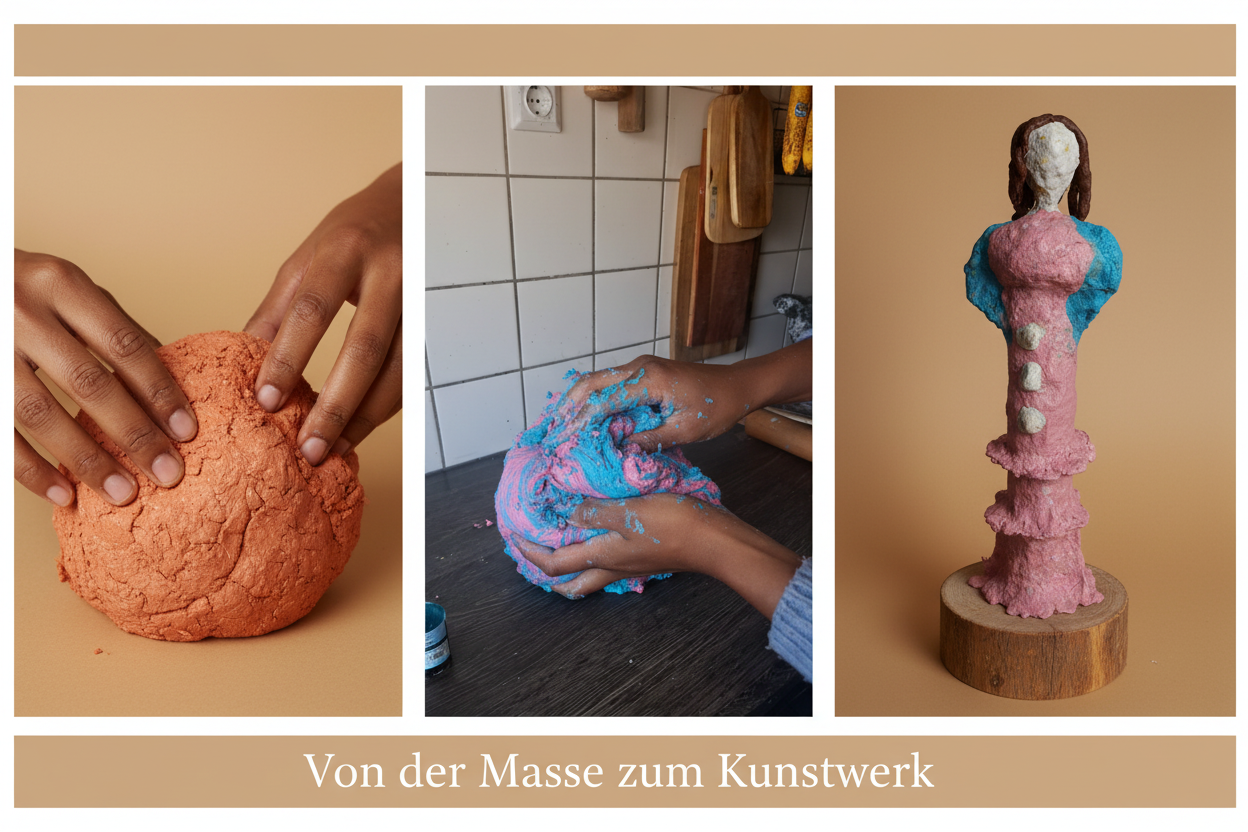 Von der Masse zum Kunstwerk – Pappmaché Entstehungsprozess